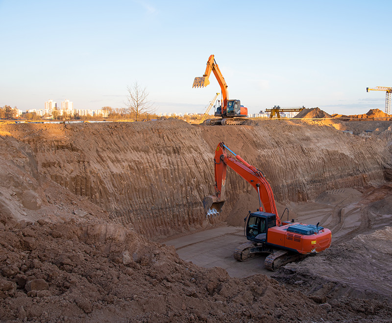 Des siges dengins de travaux spcialiss